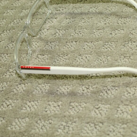 Prada VSP 10A Clear Front White Ear Piece Prescription Glasses Frames Only - Picture 5 of 8